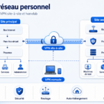 Schéma simplifié d’un projet réseau personnel avec Proxmox, pfSense et VPN site-à-site