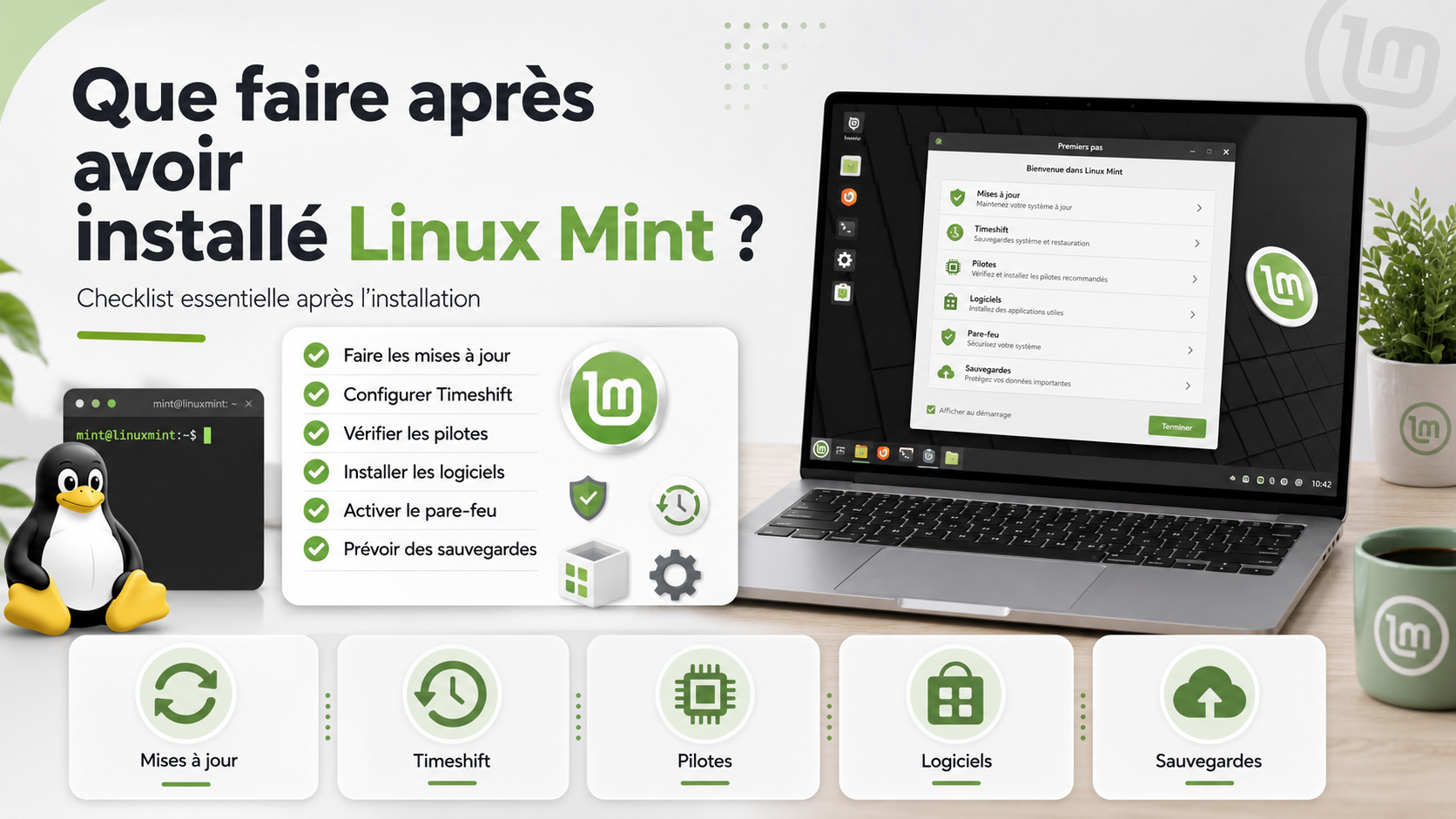 Checklist des choses à faire après l’installation de Linux Mint